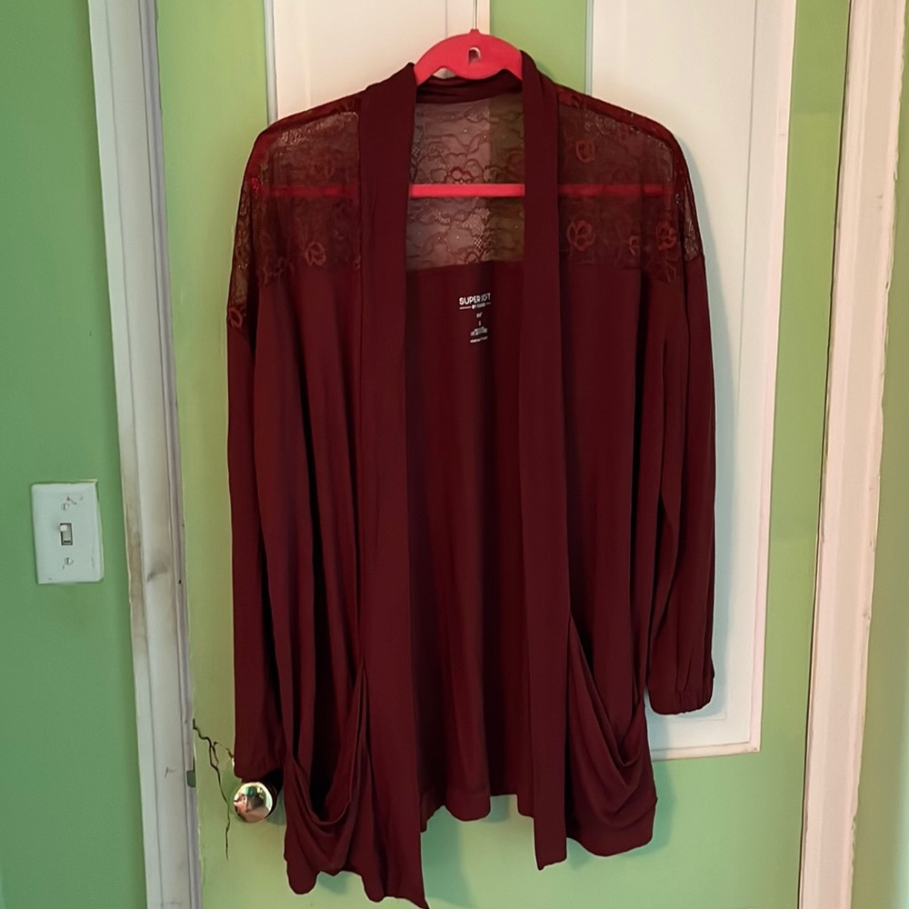 Super soft lace and rayon cardigan